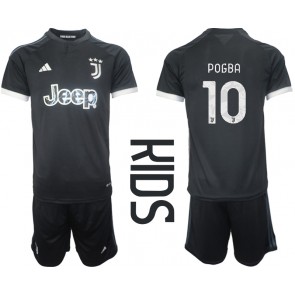 Juventus Paul Pogba #10 Tredjeställ Barn 2023-24 Kortärmad (+ Korta byxor)